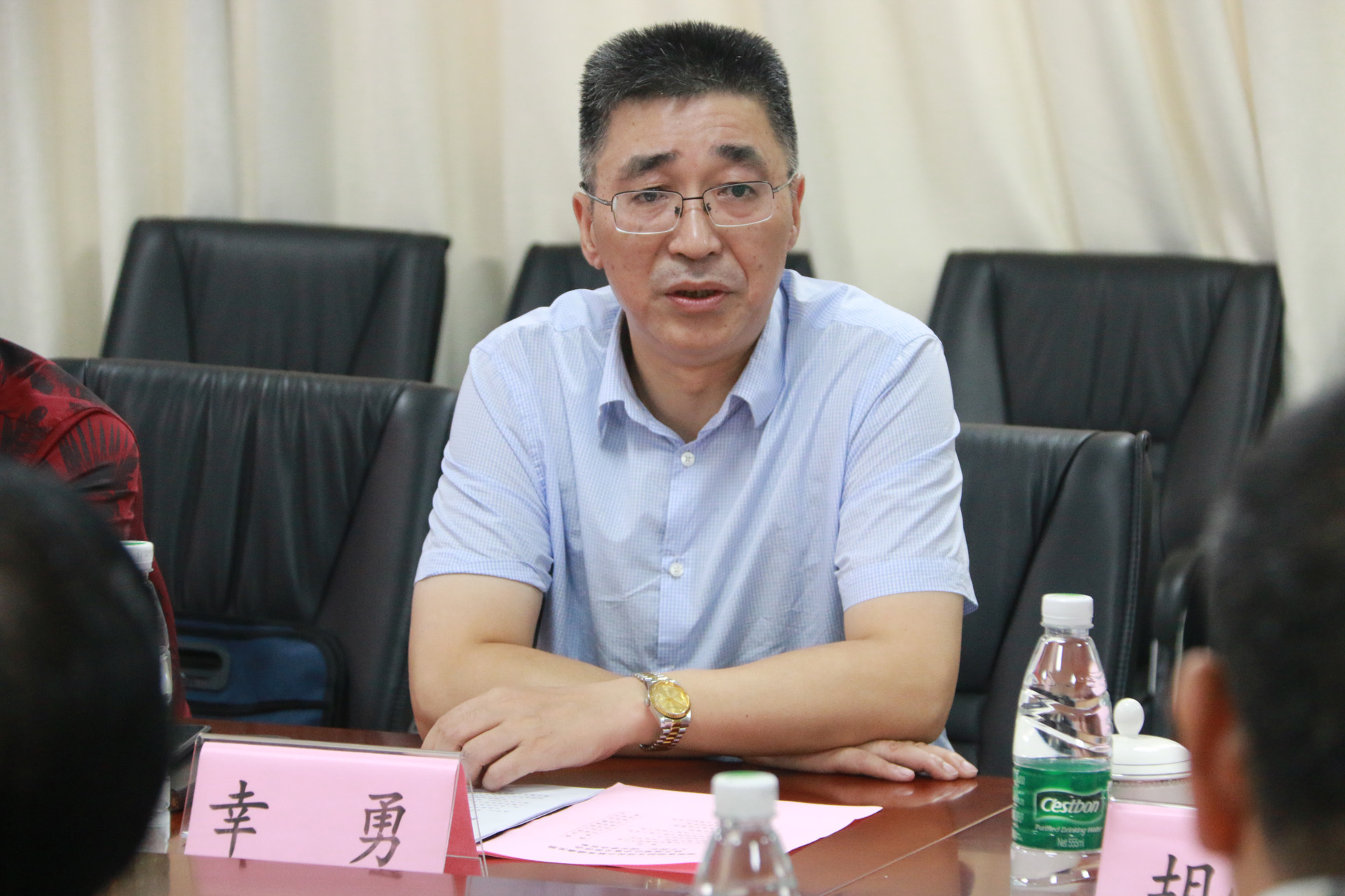 湖南省教育厅民办教育处处长幸勇莅临指导工作